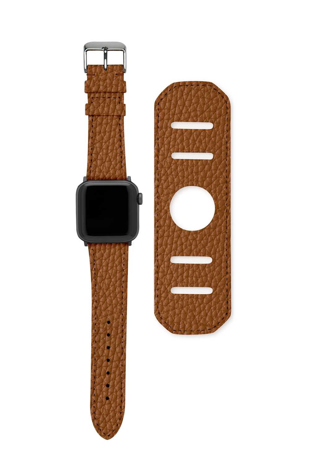 RockStar SmrtKuff® for Apple Watch® & Analog | french leather gold 