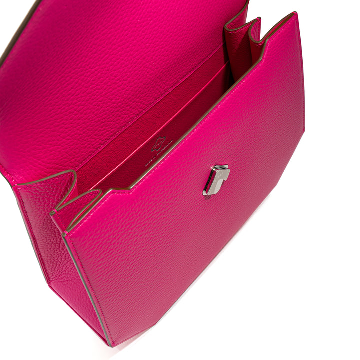 STEEL Everywhere Clutch Sculpture pink leather