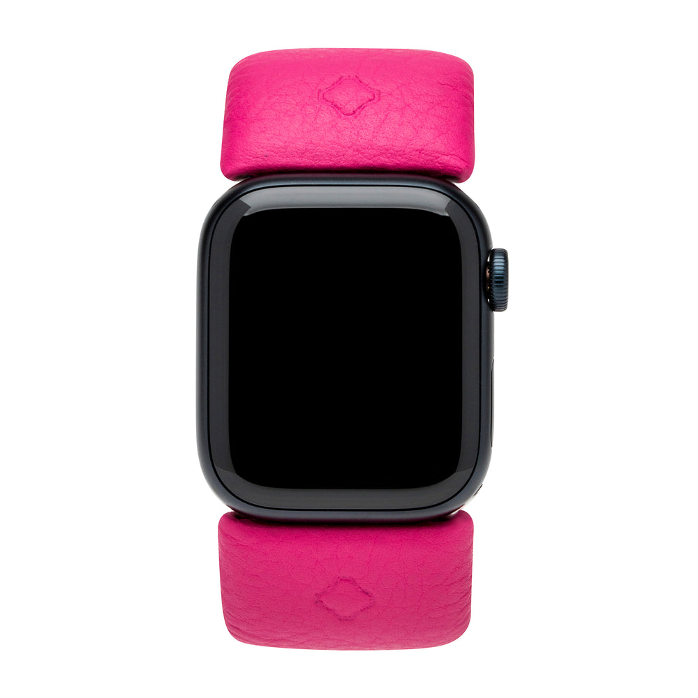 Day-To-Night (DTN) SmrtKuff® for Apple Watch® | French Leather | steel pink