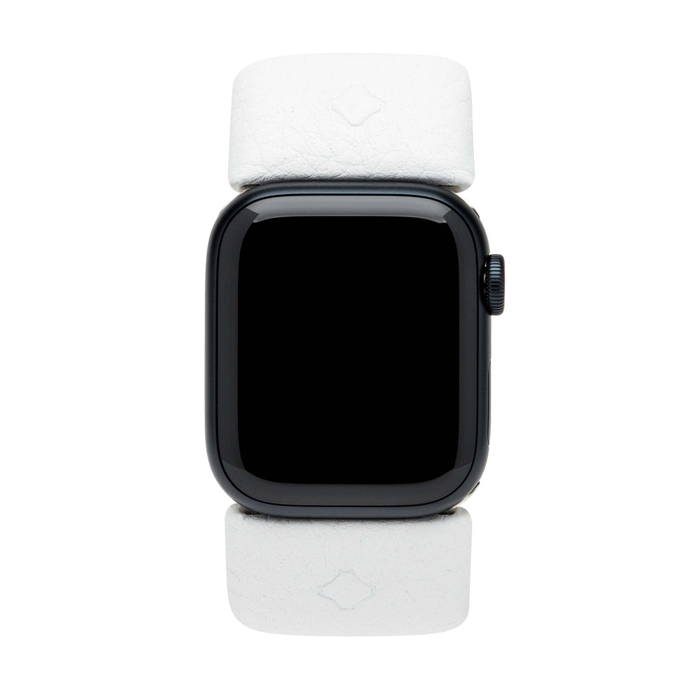 Day-To-Night (DTN) SmrtKuff® for Apple Watch®  french leather white