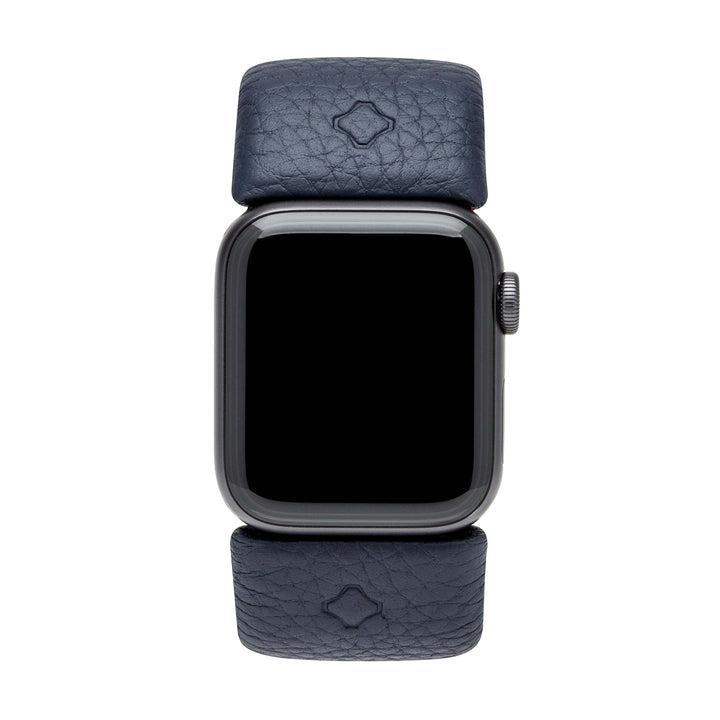 Day-To-Night (DTN) SmrtKuff® for Apple Watch® | French Leather | deep shappire